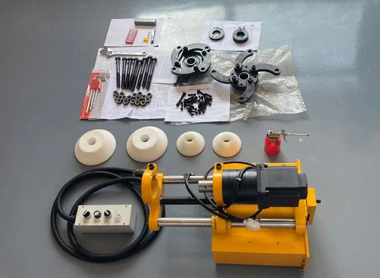 Máquina de soldadura automática CNC, línea portátil de cilindro hidráulico, taladradora